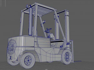 フォークリフト 3Dモデル