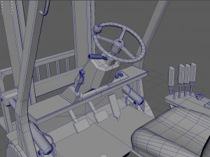 フォークリフト 3Dモデル