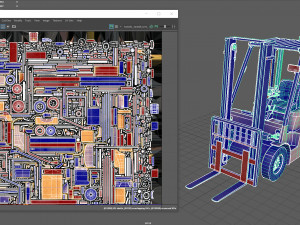 forklift Modello 3D