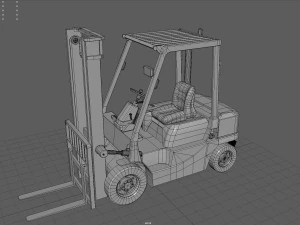 フォークリフト 3Dモデル