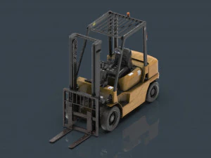フォークリフト 3Dモデル