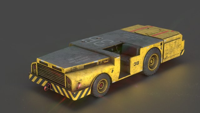 us army fight deck carrier tractor 3D Model .c4d .max .obj .3ds .fbx .stl .blend 