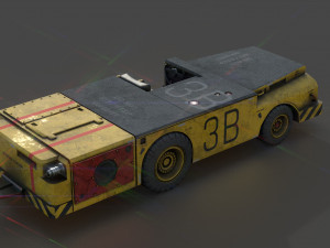 us army fight deck carrier tractor 3D Model