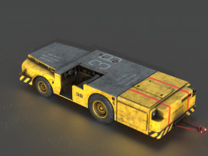 us army fight deck carrier tractor 3D Model