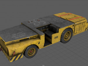 us army fight deck carrier tractor 3D Model