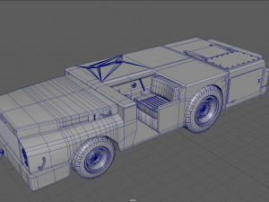 us army fight deck carrier tractor 3D Model