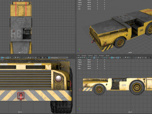 us army fight deck carrier tractor 3D Model