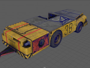 us army fight deck carrier tractor 3D Model