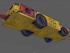 us army fight deck carrier tractor 3D Model