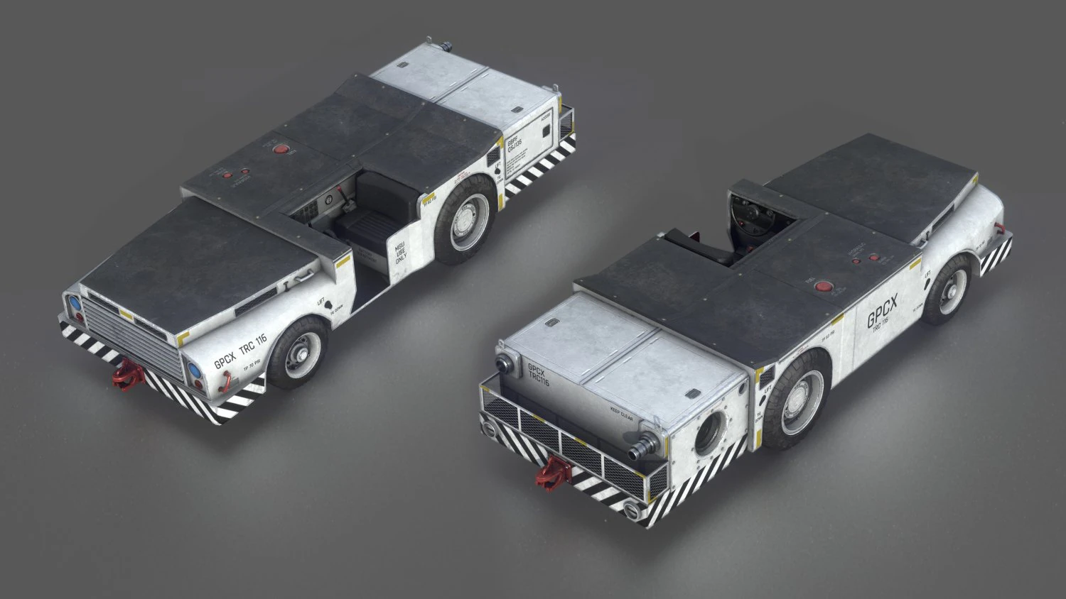 trattore portante da combattimento dell'esercito americano bianco Modello 3D .c4d .max .obj .3ds .fbx .stl .blend 