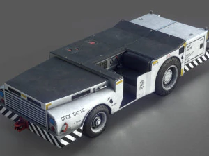 trattore portante da combattimento dell'esercito americano bianco Modello 3D