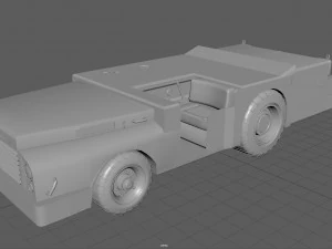 trattore portante da combattimento dell'esercito americano bianco Modello 3D