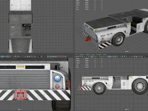 trattore portante da combattimento dell'esercito americano bianco Modello 3D