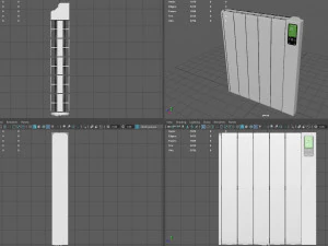 बिजली से चलने वाला हीटर 3D मॉडल