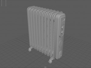 oil radiator 3D 모델