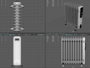 oil radiator 3D 모델