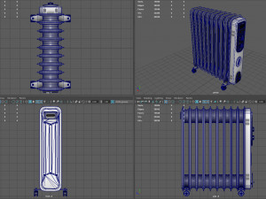 oil radiator 3D 모델