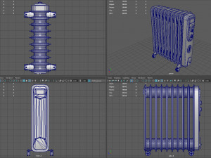 oil radiator 3D 모델