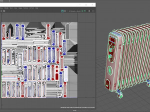 oil radiator 3D 모델