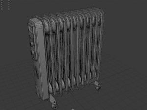 oil radiator 3D 모델