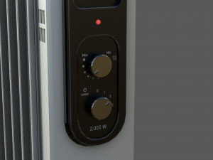 oil radiator 3D 모델