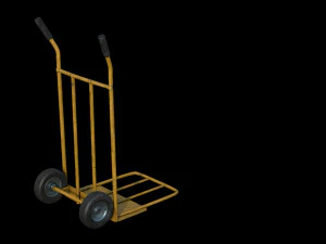 w&oacute;zek ręczny Model 3D