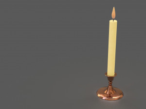 candle 1 3D 모델