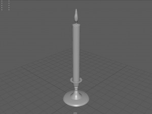 candle 1 3D 모델