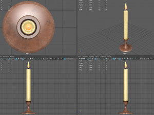 candle 1 3D 모델