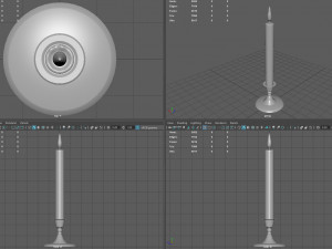 candle 1 3D 모델