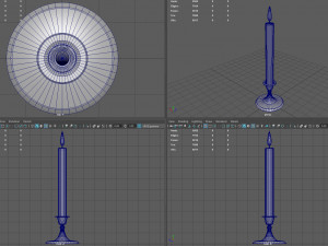 candle 1 3D 모델