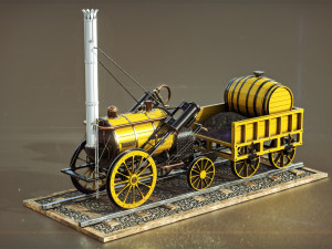 rocket steam locomotive 3D Model