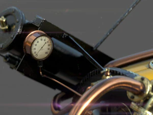 rocket steam locomotive 3D Model
