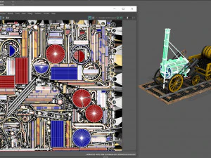 rocket steam locomotive 3D Model