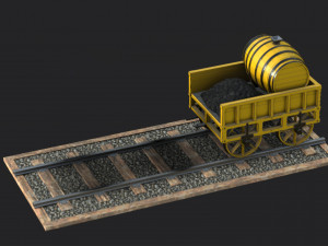 rocket steam locomotive Modelo 3D