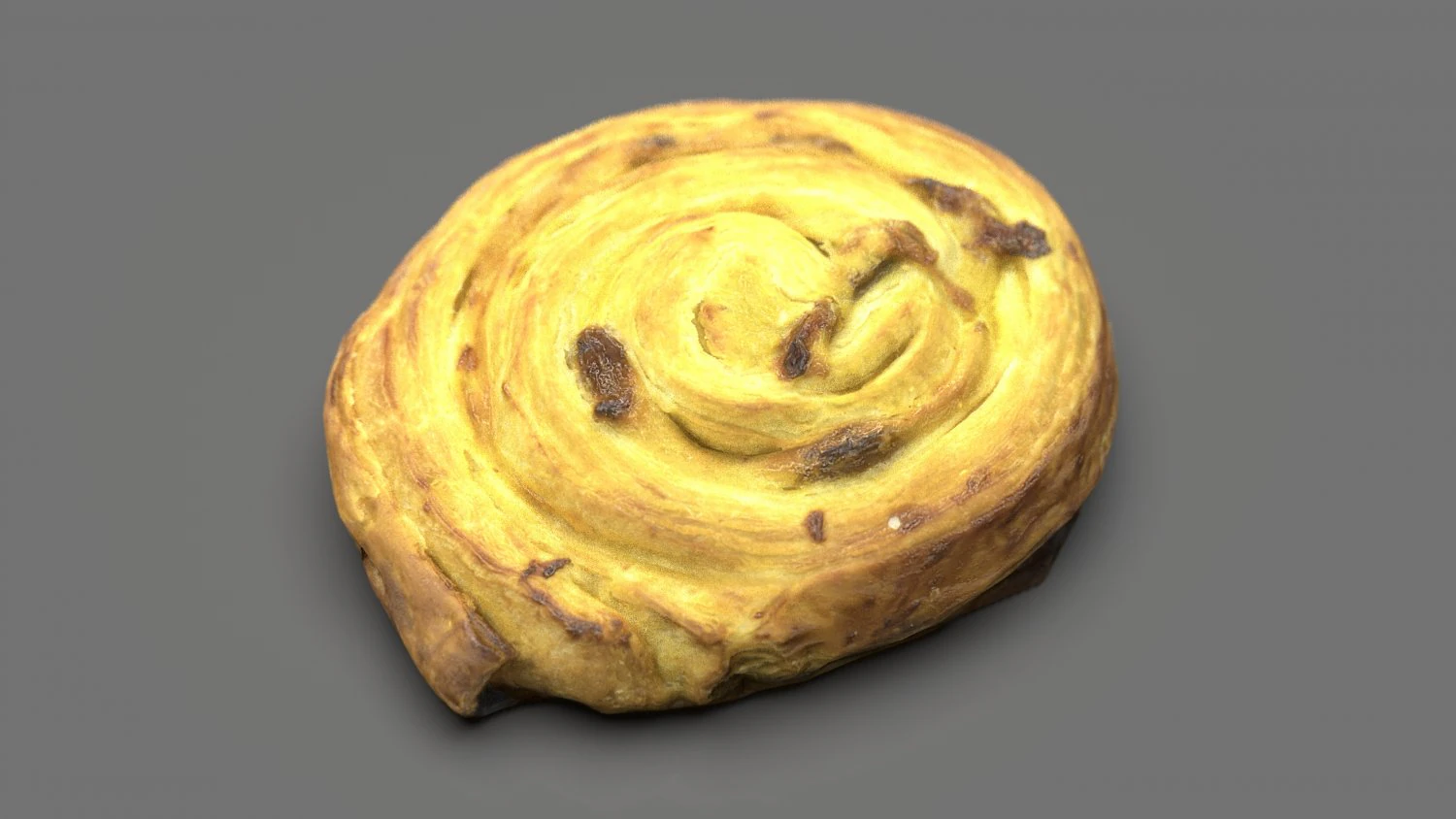 spiral raisin danish 3D Model .c4d .max .obj .3ds .fbx .stl .blend 