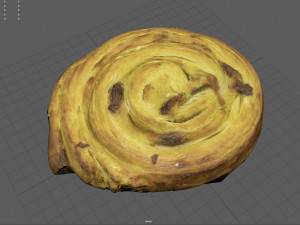 spiral raisin danish 3Dモデル