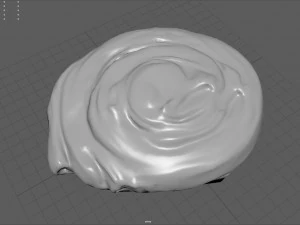spiral raisin danish 3D Model