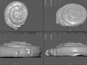 spiral raisin danish 3Dモデル