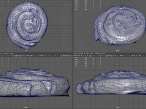 spiral raisin danish 3Dモデル