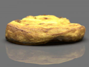 spiral raisin danish 3D Model