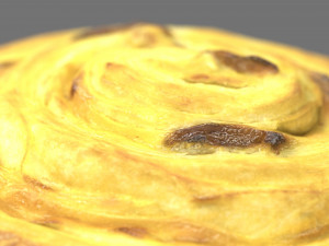 spiral raisin danish 3Dモデル