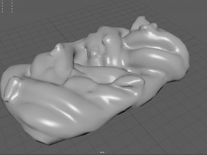 raisin braid Model 3D