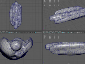 hot dog with mustard Modelo 3D