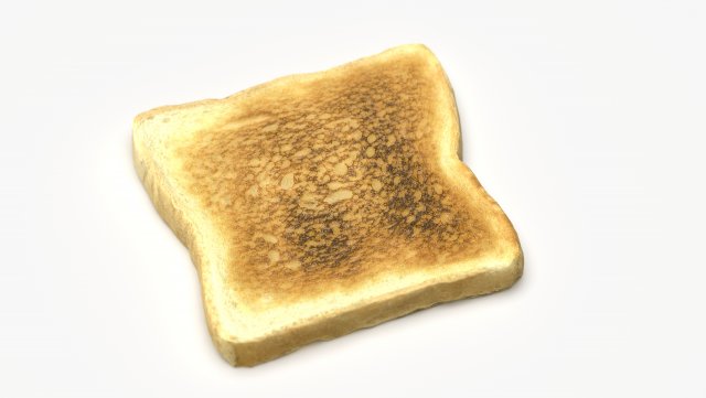toast Model 3D .c4d .max .obj .3ds .fbx .stl .blend 