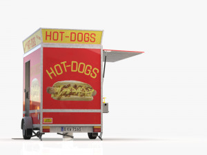 hot dog stand 3D 모델