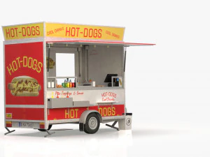 hot dog stand 3D Model
