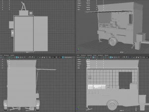 hot dog stand 3D Model