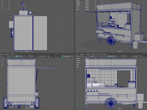 hot dog stand 3D 모델