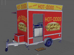 hot dog stand 3D Model